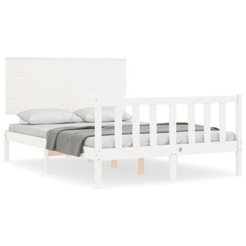 Łóżko drewniane sosnowe białe 140x190 cm - Zakito Europe