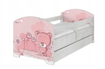 Łóżko Dziecięce Boooskar Różowy Miś 140X70cm - Inny producent