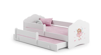 Łóżko dziecięce podwójne FalaII, z materacem + barierka, 160x80 - Kobi