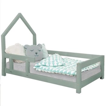 Łóżko kabinowe dla dzieci POPPI 140 x 200 szałwia - GENERIC - Łóżko klasyczne - Dziecko - Mieszane - Youdoit