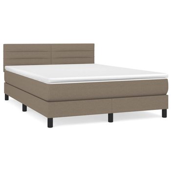 Łóżko kontynentalne 140x200 taupe/white / AAALOE - Zakito Home