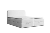 Łóżko kontynentalne Boucle160x200 Białe