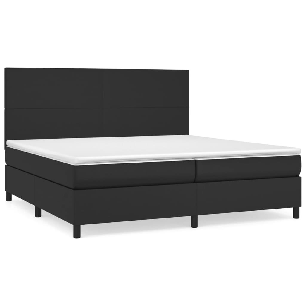 Łóżko kontynentalne czarno-białe 203x200cm - zesta - Zakito Home ...