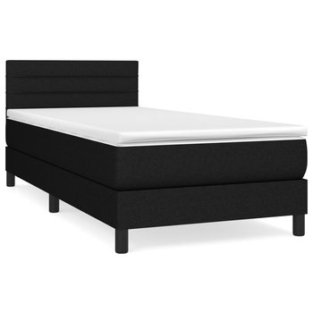 Łóżko kontynentalne czarno-białe 90x200 cm, spręży / AAALOE - Zakito Home