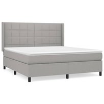 Łóżko kontynentalne RelaxMax 180x200 jasnoszary / AAALOE