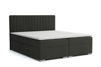 Łóżko kontynentalne, Sydney, 140x200 cm, Ciemnoszare