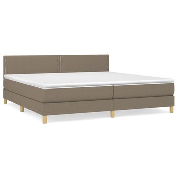 Łóżko Kontynentalne Taupe 203x200 cm - Materac Spr - Zakito Europe