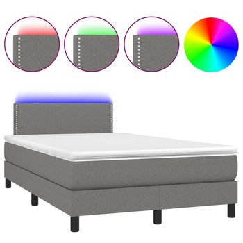 Łóżko kontynentalne z diodami LED 120x200 ciemnosz / AAALOE - Zakito Home