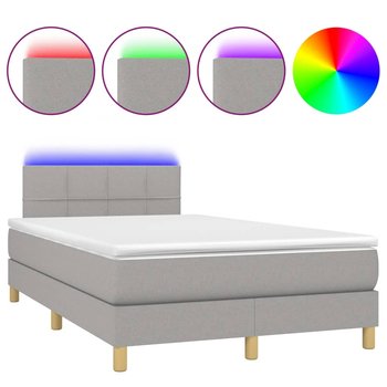 Łóżko kontynentalne z diodami LED 120x200 jasnosza / AAALOE - Zakito Home