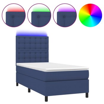 Łóżko kontynentalne z LED 203x100 niebieskie - Zakito Europe