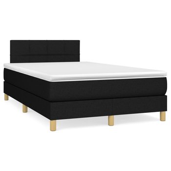 Łóżko kontynentalne z materacem 120x200 czarno-bia / AAALOE - Zakito Home