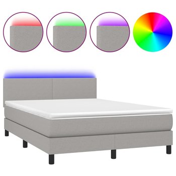 Łóżko kontynentalne z materacem i diodami LED 140x - Zakito Europe