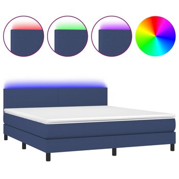 Łóżko kontynentalne z materacem i diodami LED - 20 - Zakito Europe