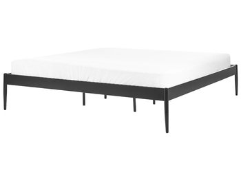 Łóżko metalowe 180 x 200 cm czarne VAURS - Beliani