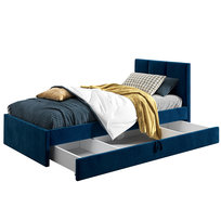 Łóżko młodzieżowe 120x200 Basic Niko, Granatowy, Szuflada