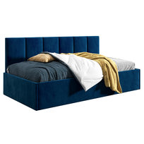 Łóżko młodzieżowe 120x200 Comfort Roma, Granatowy, Pojemnik