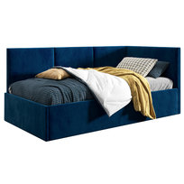 Łóżko młodzieżowe 120x200 Supreme Asti, Granatowy, Pojemnik