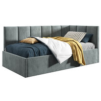 Łóżko młodzieżowe 120x200 Supreme Roma, Ciemny Szary, Pojemnik