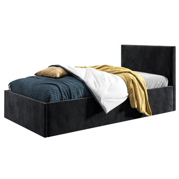 Łóżko młodzieżowe 80x200 Basic Asti, Czarny, Pojemnik - BELVEDO