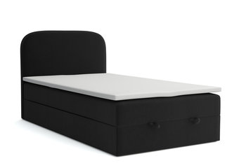 Łóżko Młodzieżowe, Hugo, 100x200 cm, czarne - Velar Meble