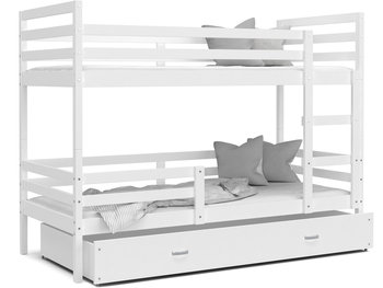 Łóżko piętrowe 160x80 białe JACEK - Spokojnesny
