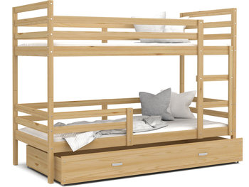 Łóżko piętrowe 190x80 drewniane sosna JACEK - Spokojnesny
