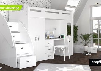 Łóżko piętrowe z biurkiem – praktyczne rozwiązanie do małego pokoju