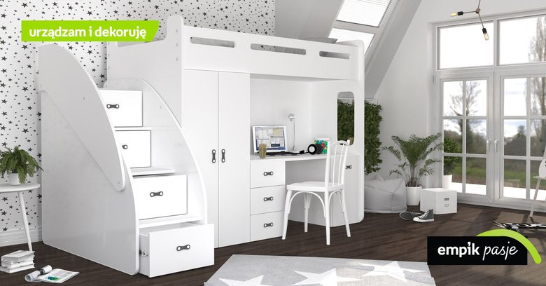 Łóżko piętrowe z biurkiem – praktyczne rozwiązanie do małego pokoju