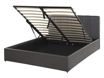 Łóżko szare, Beliani DREUX, 140x200 cm  - Beliani
