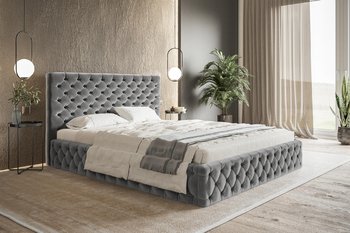 Łóżko tapicerowane do sypialni podwójne WERSAL SLIM 140x200 - Home Design
