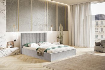 Łóżko tapicerowane do sypialni z pojemnikiem SEWILLA SLIM 160x200 - Home Design
