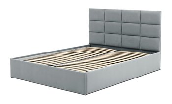 Łóżko tapicerowane Tores 140 x 200, Jasny szary - Adams Group