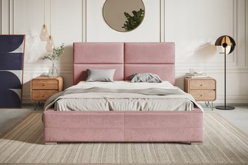Łóżko tapicerowane z pojemnikiem i stelażem  ALICANTE 160x200 - Home Design