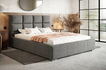 Łóżko tapicerowane z pojemnikiem i stelażem do sypialni MONACO 160x200 - Home Design