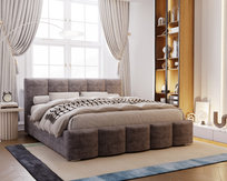 Łóżko tapicerowane z pojemnikiem Steele 160×200