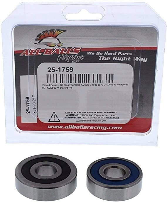 All Balls Steering Stem Bearing Kit for 1987-1999 Yamaha XV535 Virago