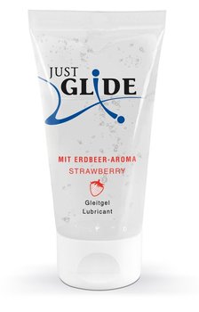 Lubrykant o smaku truskawkowym Just Glide Strawberry 50ml - Just Glide