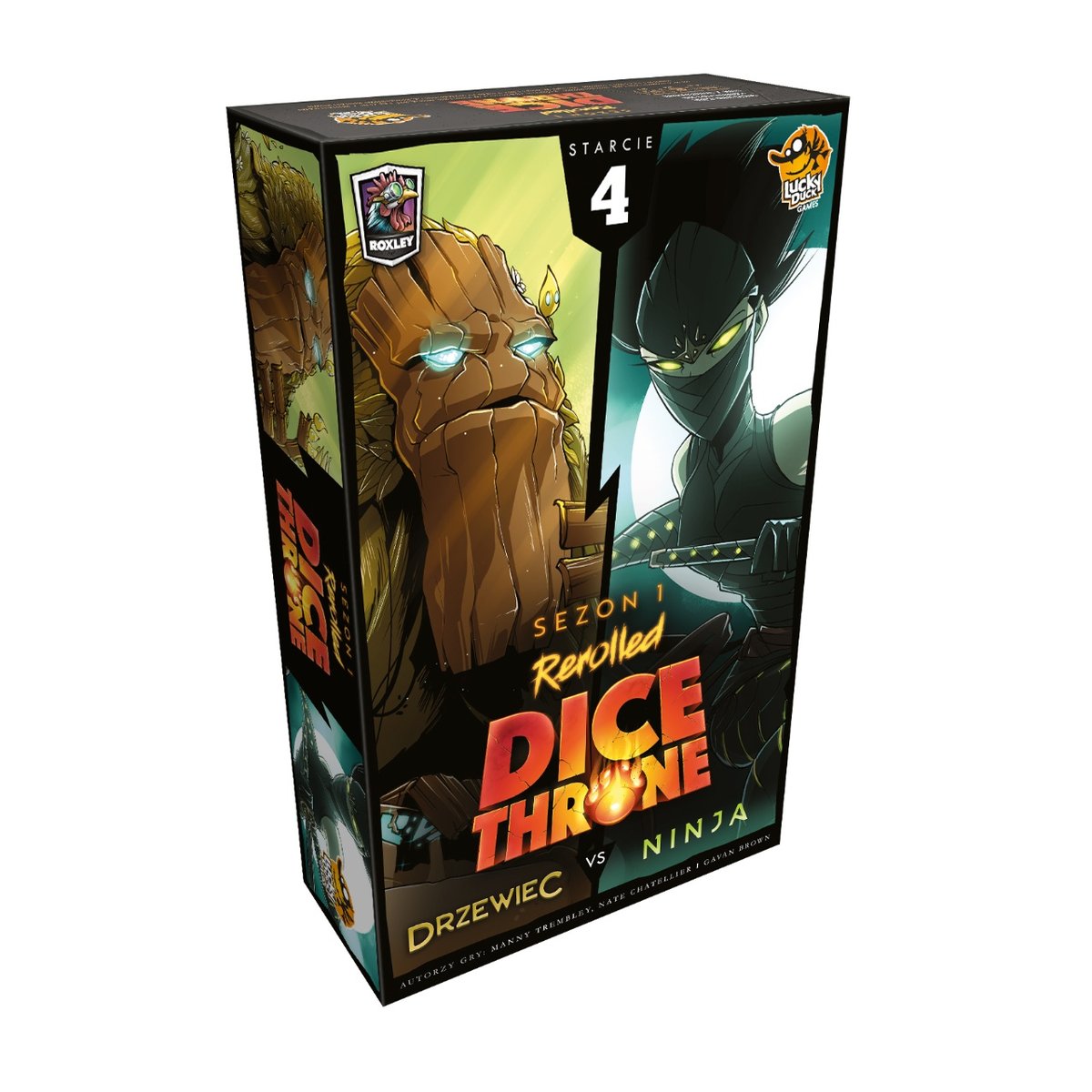 Lucky Duck Games, Gra karciano-kościana Dice Throne – Starcie 4: Drzewiec vs Ninja, kości RPG