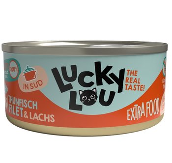 Lucky Lou Extrafood Tuńczyk & Łosoś w bulionie puszka 70g - Inna marka