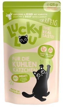 Lucky Lou Lifestage Kitten Drób i wołowina saszetka 125g - Inna marka