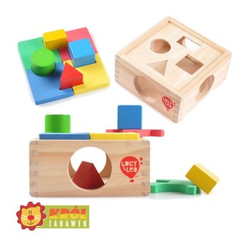 Lucy & Leo, drewniany sorter edukacyjny - LUCY & LEO
