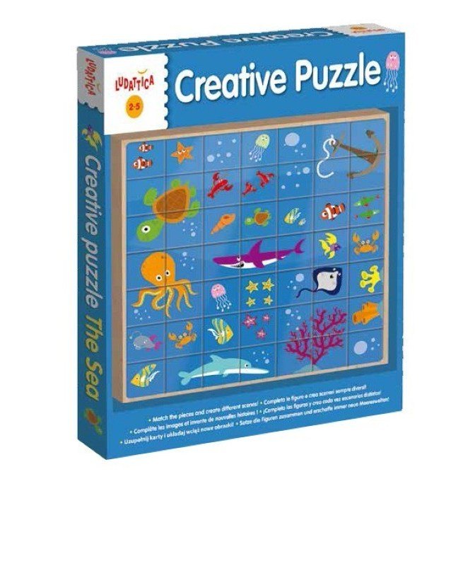 Ludattica, puzzle drewniane Morze