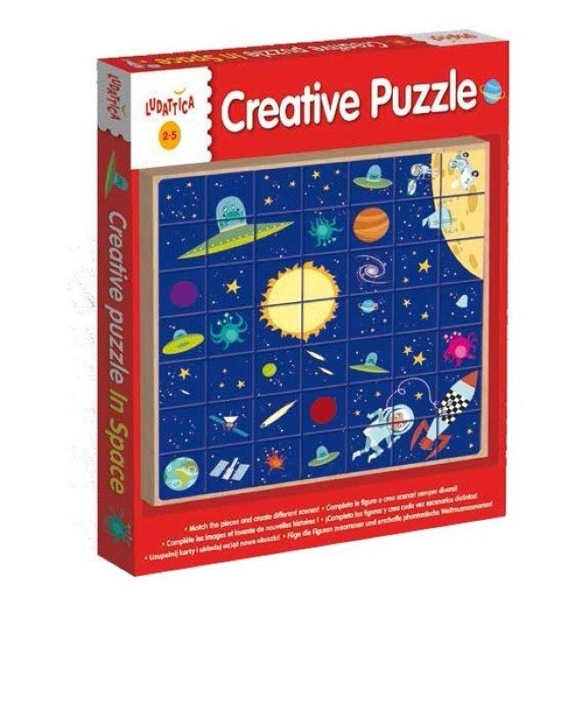 Ludattica, puzzle drewniane W kosmosie