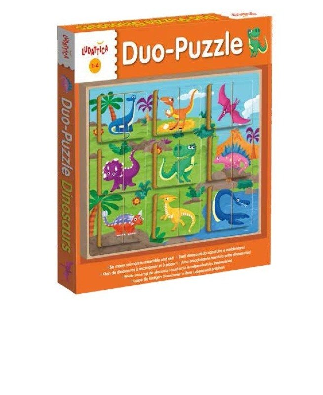 Ludattica, puzzle duo Dinozaury