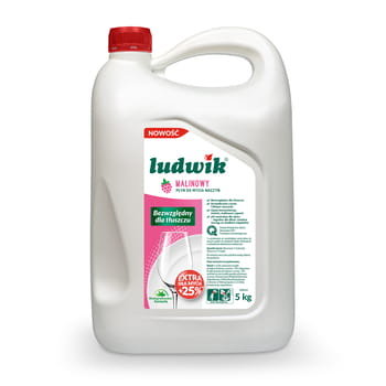 Ludwik Płyn Do Mycia Naczyń 5Kg - Malina - Ludwik