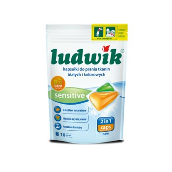 Ludwik Sensitive-Kapsułki do prania tkanin białych i kolorowych 2 in 1 caps 10 szt - Ludwik