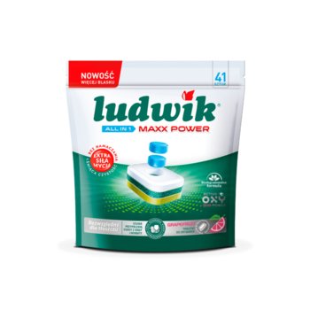 Ludwik tabletki do zmywarki GRAPEFRUIT MAXX POWER ALL IN 1 Doypack 41 szt. - Ludwik