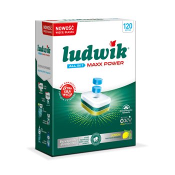 Ludwik tabletki do zmywarki MAXX POWER LEMON ALL IN 1 - 120 szt. - Ludwik