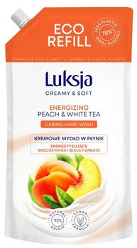 Luksja Creamy & Soft Energizujące Kremowe Mydło w płynie Brzoskwinia i Biała Herbata 900ml - zapas - Luksja