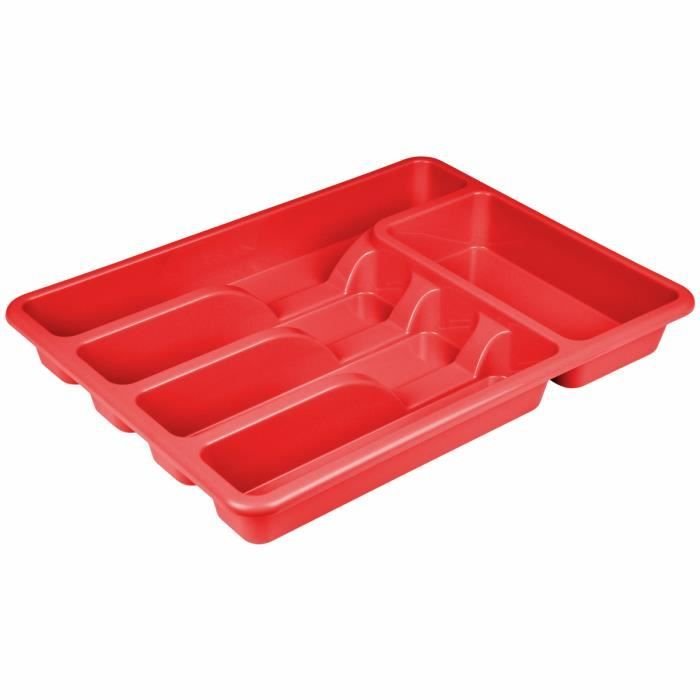 Фото - Інший посуд Luksusowa taca na sztućce w kolorze czerwonym